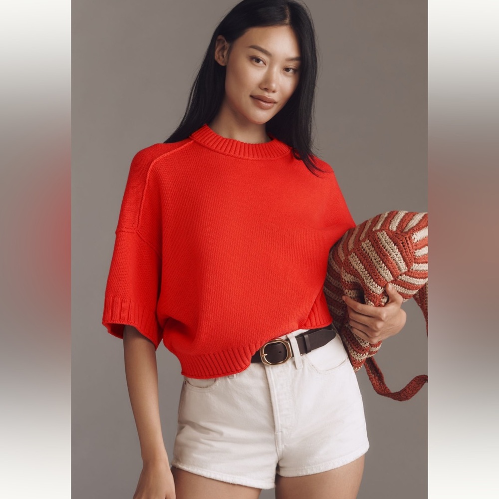 Goldie Cotton Crew Neck Sweater